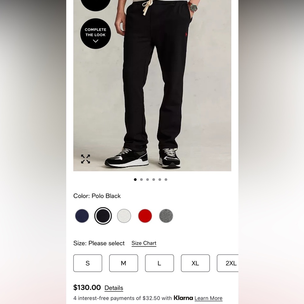 Men’s polo Ralph Lauren signature fleece sweatpants